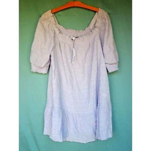 BBDakota Steve Madden sz LARGE NWT light purple ruffle summer dress - Picture 1 of 5