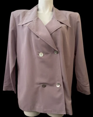 Blazer The Avenue Collection Doble Pecho Lavanda Talla Grande 18/20 Foto 1 de 4