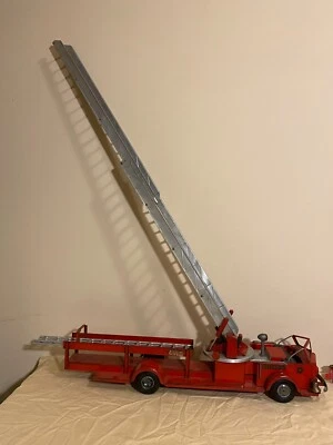 De colección Doepke Rossmoyne Modelo Juguetes Escalera Aérea Camión de Bomberos Acero Prensado au-63 Foto 1 de 4