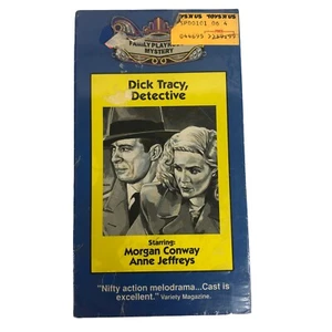 New Dick Tracy Detective VHS Tape Sealed Morgan Conway Anne Jeffreys Splitface - Picture 1 of 6
