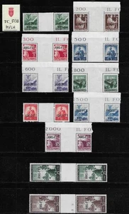 TC_1738. TRIESTE FTT. Gutter pairs of 1947 "DEMOCRATICA" cplt. set. MVLH - Picture 1 of 1