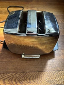 Sunbeam AT-W Toaster Auto Drop Radiant Shade Control Chrome Deco Tested Working - Picture 1 of 6