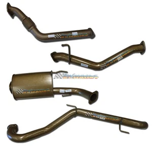 KING BROWN 3" STAINLESS EXHAUST For TOYOTA LANDCRUISER 100 SERIES 4.2LT TD - Picture 1 of 3