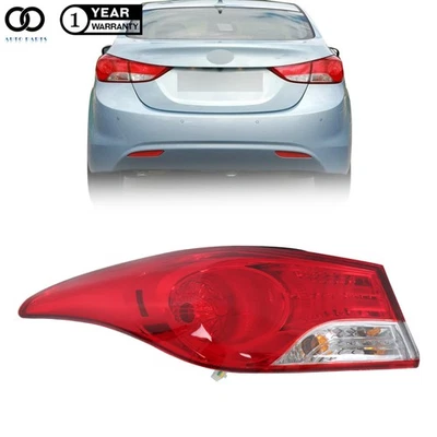 Tail Light For Hyundai Elantra 2011 2012 2013 Rear Outer Left Side Halogen Lamp - Image 1 of 4