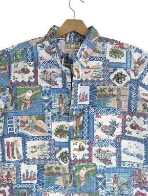 2002 Reyn Spooner XL Mele Kalikimaka 50X30 Barely Used Christmas Shirt - Image 1 of 4