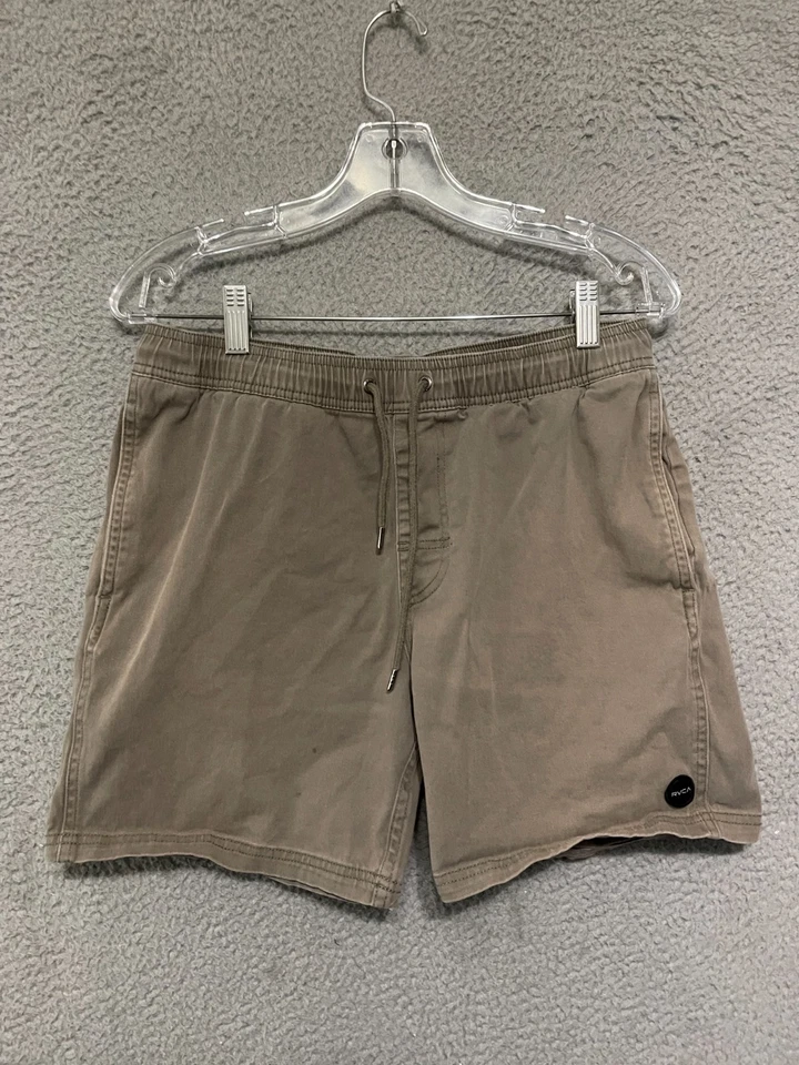 Pantalones Cortos RVCA Para Hombre Talla Pequeña Cordón Gris Adulto Algodón Foto 1 de 4