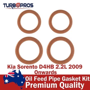 Oil Feed Pipe Gasket Kit For Kia Sorento D4HB 2.2L 2009 Onwards - Picture 1 of 2