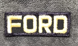 Vintage NOS Rectangle Blue/White FORD Uniform Patch Mechanic Dealership 2-3/4” - Picture 1 of 2