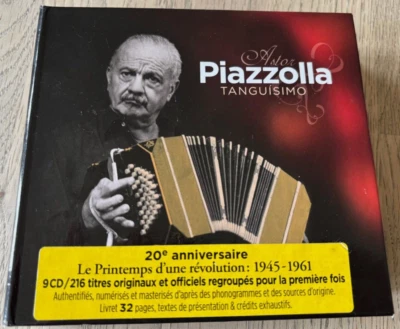 Astor Piazzolla-Tanguisimo. 216 Tracks. 9 CD/32 Page Booklet.  As New. - Image 1 of 4