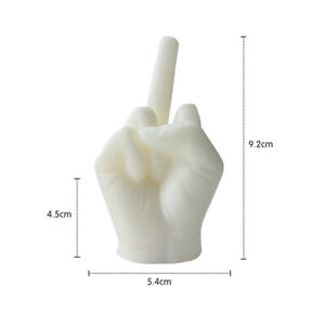 Universal Creative Candles Middle Finger Shaped Gesture Scented Candles Durable