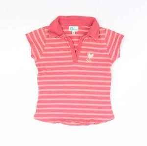 OKids Girls Pink Cotton blend Polo Size 8 Years - Love - Picture 1 of 12