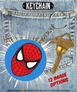 Spiderman - Keychain - Choose From 12 Designs - Picture 1 of 15