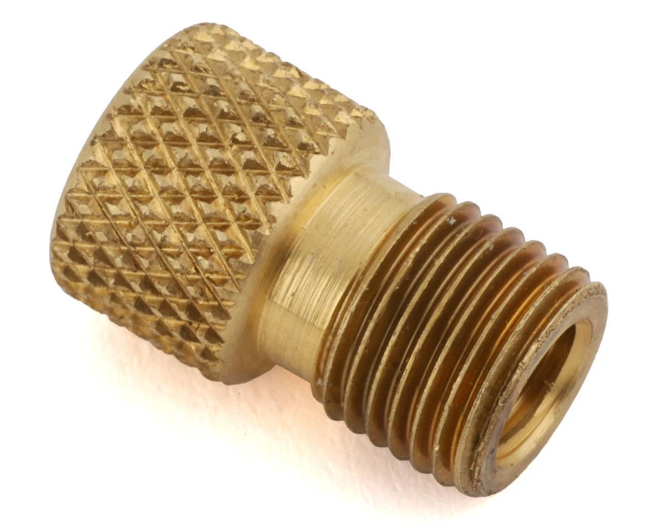 Kool Stop Presta to Schrader Valve Adapter (Brass) (1) [KS-POB]