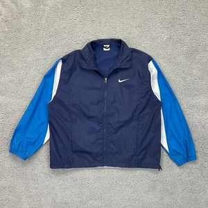 Vintage Nike Lightweight Windbreaker Jacket Mens Large Colorblock 90s THRASHED - Picture 1 of 22