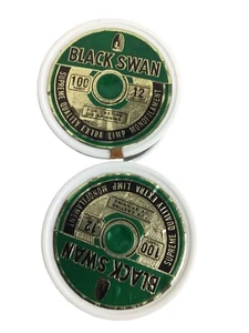 Vtg. Hiawatha lines Gambles Black Swan Monofilament Casting Line 2 PK Nos 12 LB# - Picture 1 of 12