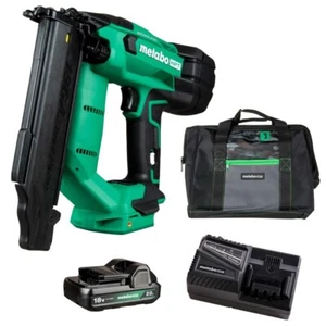 💥BRAND NEW💥METABO HPT NT 1850DFT 18V 2AH COMPACT 18G CORDLESS BRAD NAILER KIT - Picture 1 of 18