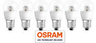 6 x Osram LED Tropfen Superstar Classic P25 Advanced 3,8=25W 250lm E27 2700K