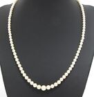 Mikimoto Akoya Pearl Necklace 3.6-7.2mm Akoya Pearl Strand Necklace 43cm Silver 