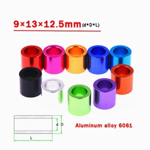 Anodised Aluminium Standoff Collar/Spacers - d9*D13*L12.5 - Round Washers Sleeve - Picture 1 of 5