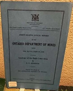 W W Moorhouse / Geology of the Eagle Lake Area 1st Edition 1941 - Picture 1 of 1