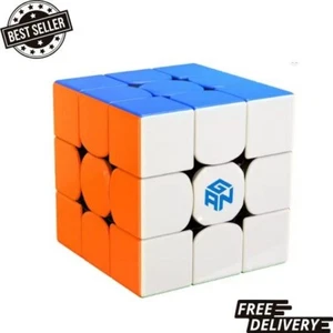 CuberSpeed Gan 356 RS 3x3 stickerelss Magic Cube GAN 356 R S 3x3x3 Speed Cube Pu - Picture 1 of 3