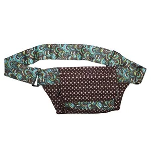 Gürteltasche Brian Blumenmuster braun blau türkis 1 Bauchtasche Hüftta Festival - Picture 1 of 3