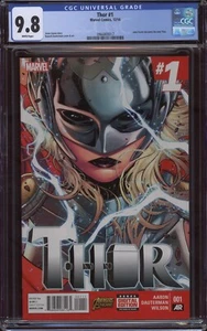THOR #1 CGC 9.8. JANE FOSTER BECOMES THE NEW THOR 2014 - Picture 1 of 2