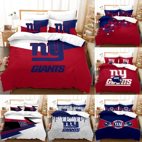 New York Giants Bedding Set 3 Pieces Duvet Cover With Pillowcases Quilt Cover Cover