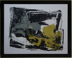 Lithographie ABSTRACTION 1966 Signé ROSEMARIEN WEBER MARKET(1927/2010) - Picture 1 of 5