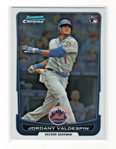 Tarjeta de novato Jordany Valdespin 2012 Bowman Chrome Draft #32 New York Mets - Imagen 1 de 1