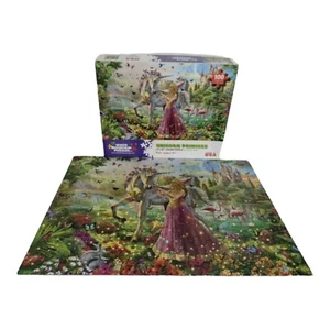 Puzzle Unicorno Principessa Montagna Bianca 100 Pezzi Bambini Steve Leggi COMPLETO - Foto 1 di 8