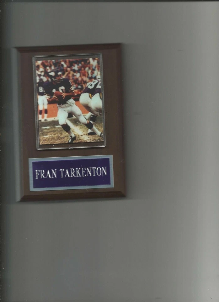 FRAN TARKENTON PLACA MINNESOTA VIKINGS FÚTBOL AMERICANO NFL  Foto 1 de 1