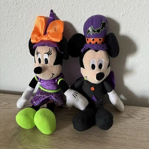 Disney Store Mickey Mouse & Minnie Mouse 11 Zoll Halloween Plüschtiere Stofftiere - Bild 1 von 14