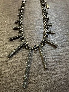 Pilgrim Swarovski Crystal Black And White Copper Necklace - Picture 1 of 1