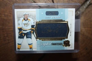 2014-15 UPPER DECK THE CUP SHEA WEBER SCRIPTED SWATCHES HOCKEY CARD 24/35 - Bild 1 von 2