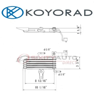 Koyorad Engine Oil Cooler for 2005-2011 Toyota Tacoma 4.0L V6 - Belts qw - Picture 1 of 5