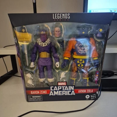 Marvel Legends Capitán América Barón Zemo y Arnim Zola Paquete de 2 Hasbro ¡NUEVO SELLADO! Foto 1 de 4