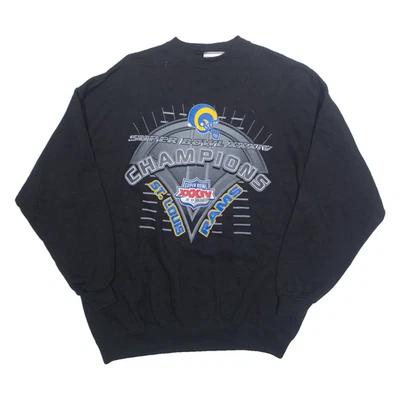 Sudadera De Colección PUMA St Louis Rams NFL Para Hombres Negra Años 90 EE. UU. XL Foto 1 de 4