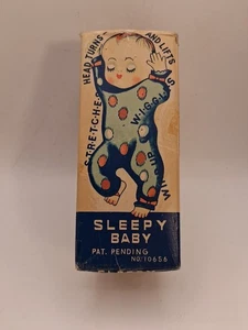 Sleepy Baby Wind Up Animated Doll Creepy Wierd Baby Halloween - Bild 1 von 11