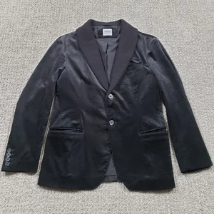 Armani Collezioni Blazer Jacket Mens 40 Black Velvet Shawl Lapel Made in Italy - Picture 1 of 14