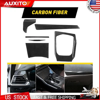 Juego de cubiertas interiores de fibra de carbono ABS para BMW 330i 430i G20 G21 G22 2020-2022 Foto 1 de 4