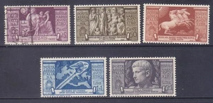 Italy C95-C99 Mint OG (C95 Used) 1937 Birth of Augustus Caesar Set Scv $143.00 - Picture 1 of 1
