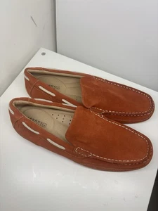 NWOB Sperry Men’s Orange Suede Slip On Loafer Comfort Shoes 9 M - Picture 1 of 4
