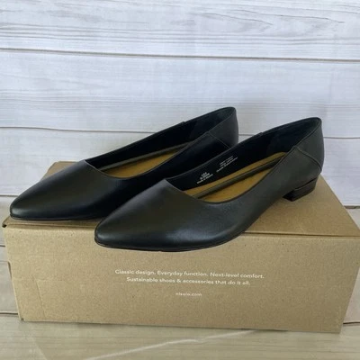 Nisolo Fina Punta Zapatos Zapatos Talla 8 Negra Cómoda para Dust Bag de Oficina Talla 8 Foto 1 de 4