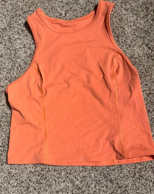 Novo Regata Lululemon Tamanho 12 Nulux Racerback Cropped Run Pêssego  - Imagem 1 de 4