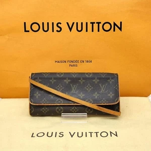 Bolso Bandolera LOUIS VUITTON M51852 Monograma Pochette Twin GM Marrón De Japón - Imagen 1 de 10