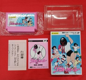 Famicom Software Model I Love Softball Coconut Japan FJh58