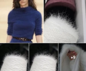 Kleid Pullover Angora Langhaar Ersatz von Anny Blatt  stricken bei Bestellung - Bild 1 von 24