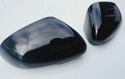 Set of Gloss Black mirror covers backs for Jaguar XF XFR 2009+, XK/XKR 2010+ XE - Image 1 of 4