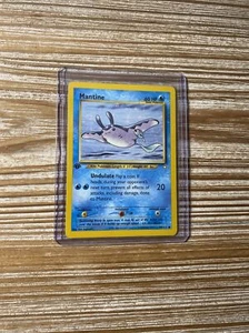 Mantine 64/111 1st Edition Pokemon Card Neo Genesis Near Mint LP-NM - Picture 1 of 2
